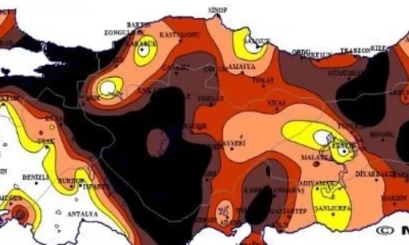 Τουρκία: Ο χάρτης του τρόμου για τους Τούρκους - Δείτε που σταμάτησε να βρέχει