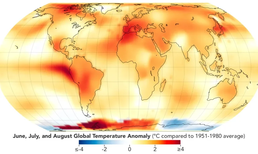 Η NASA επιβεβαιώνει ότι το καλοκαίρι του 2023 ήταν το θερμότερο στη Γη που έχει καταγραφεί