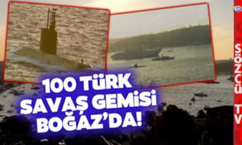 100 τουρκικά πολεμικά πλοία στον Βόσπορο