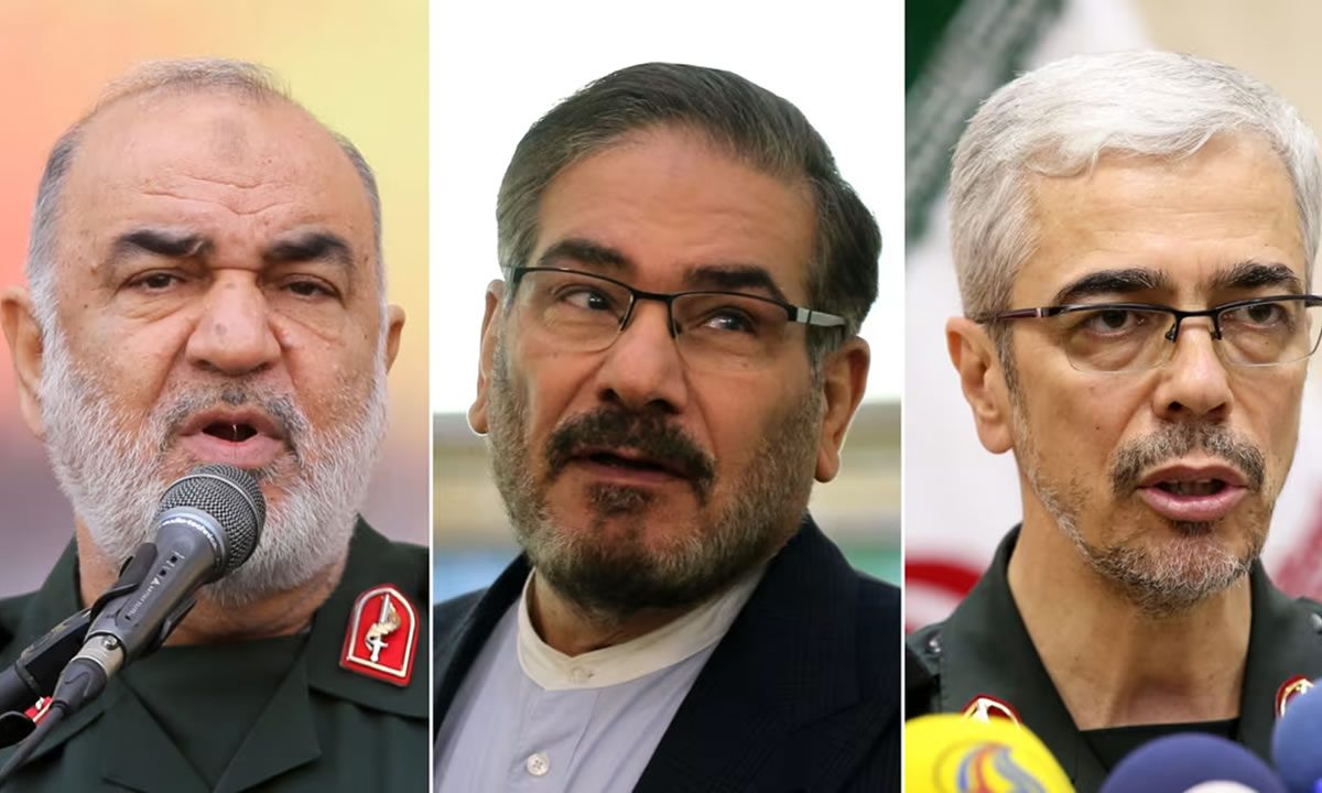 Hossein Salami, Ali Shamkhani and Mohammad Bagheri