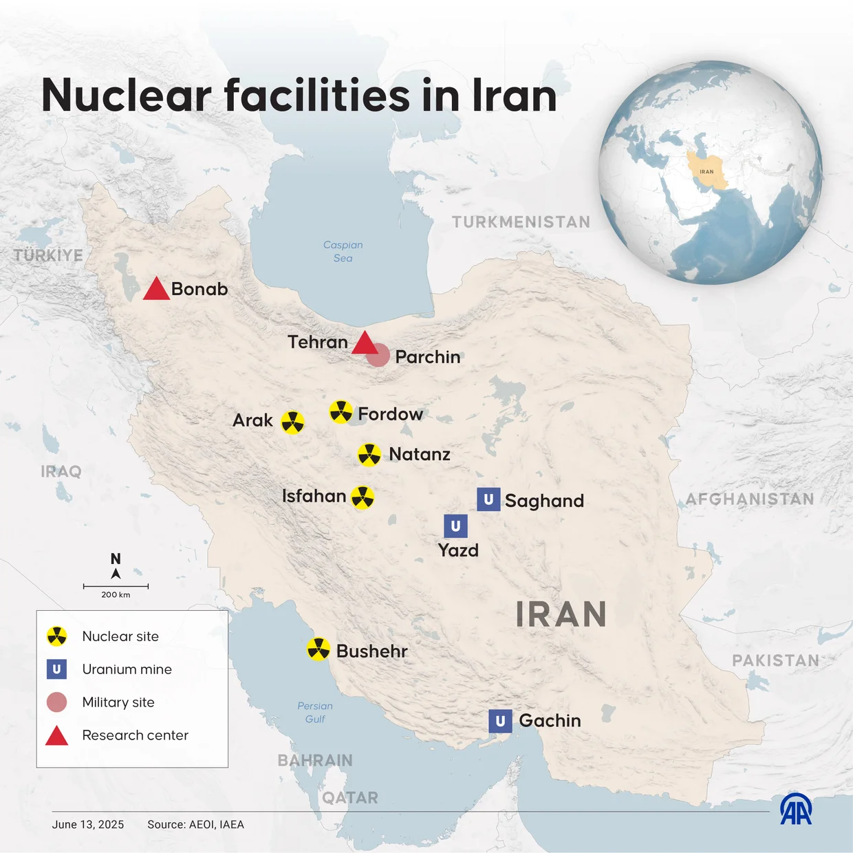 Nuclear facilities in Iran.Ufuk Celal Guzel/Anadolu via Getty Images