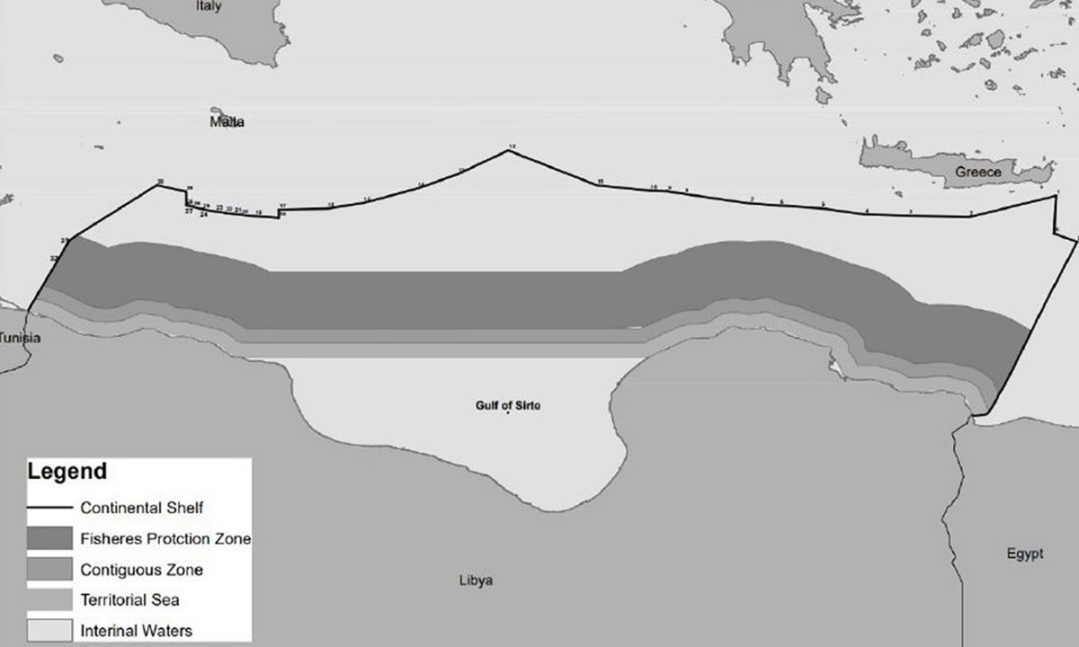 Λιβύη - κατάθεση επίσημου χάρτη υφαλοκρηπίδας