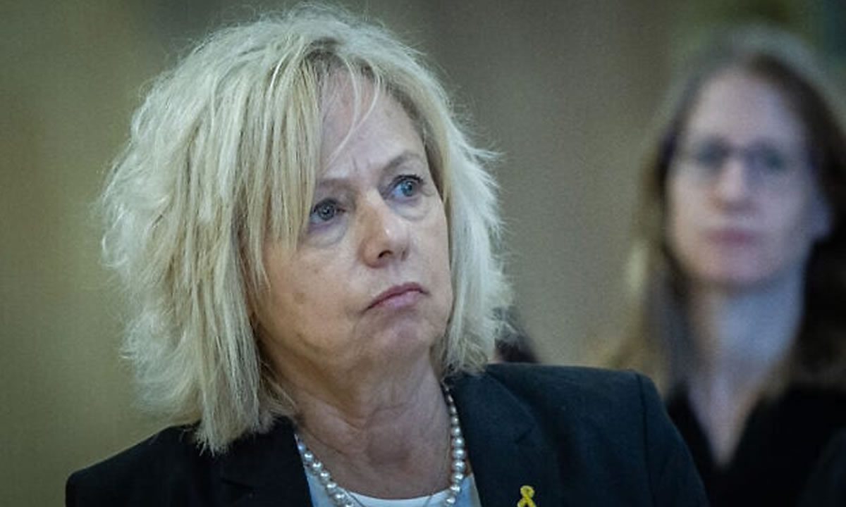 Attorney General Gali Baharav-Miara attends a meeting of the Knesset Constitution, Law and Justice Committee, April 27, 2025. (Yonatan Sindel/ Flash90)