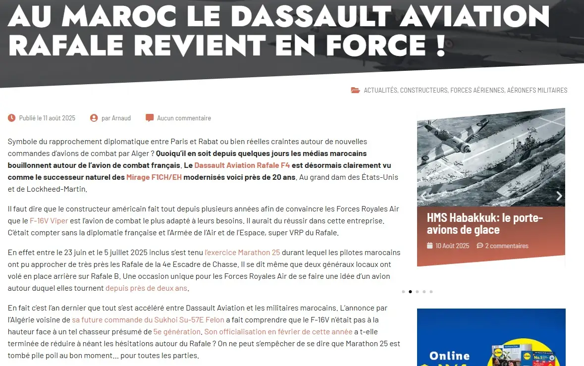 Το Μαρόκο στρέφεται στο Rafale F4 - Πιθανή παραγγελία 20-30 μαχητικών για ισορροπία ισχύος με την Αλγερία