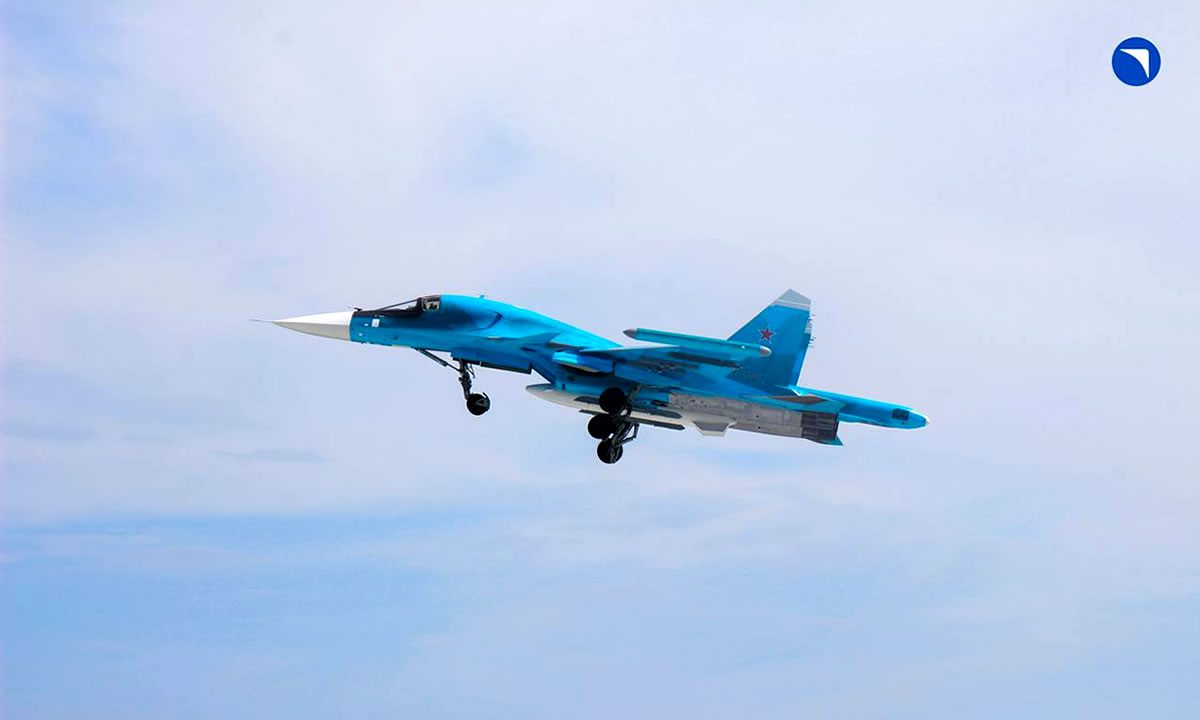 Su-34 από τη δεύτερη παρτίδα που παραδόθηκε στη Ρωσική Πολεμική Αεροπορία τον Ιούνιο του 2024. Φωτογραφία: UAC