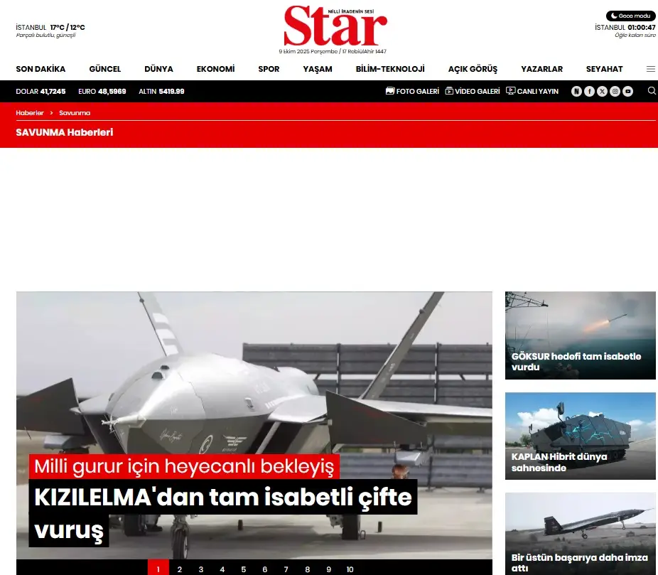 Το KIZILELMA «ξαναγράφει» την αεροπορική ιστορία της Τουρκίας - Διπλό πλήγμα ακριβείας 