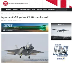 Ισπανία: Σκέψεις για KAAN αντί F-35