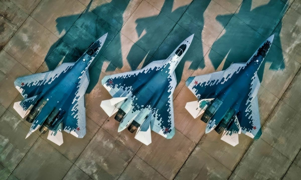 Μαχητικό stealth Su-57 Felon. Πίστωση εικόνας: Ρωσική Πολεμική Αεροπορία.