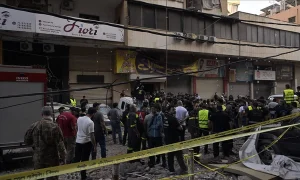 Ισραηλινό χτύπημα στη Βηρυτό (Photo by Houssam Shbaro)