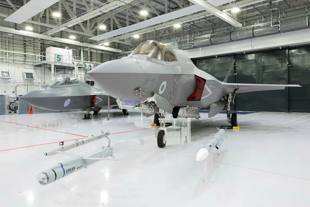 Βρετανικό μαχητικό αεροσκάφος F-35B και πύραυλοι ASRAAM, SPEAR 3 και Meteor.