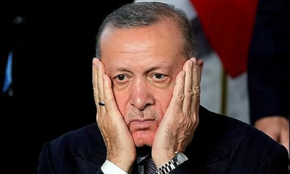 Turkish President Recep Tayyip Erdogan sad disappointed