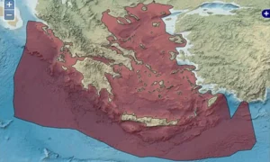 Η Ελλάδα έχει τέσσερις θάλασσες: το Ιόνιο, το Αιγαίο, το Κρητικό και την Ανατολική Μεσόγειο. - ΑΟΖ